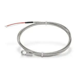 PROSENSE THMJ-B02L06-01 Temperature Sensor, Type J Thermocouple, Bolt-On Ring, Grounded, Stainless Steel Sheath | CV7YUB