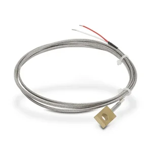 PROSENSE THMJ-B02L06-02 Temperature Sensor, Type J Thermocouple, Bolt-On Ring, Ungrounded, Brass Sheath, #12 | CV7YUC