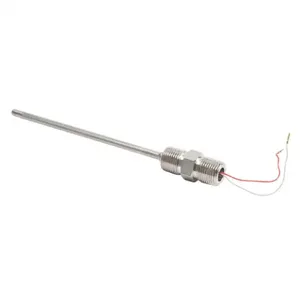 PROSENSE THMJ-H06L01-02 Temperature Sensor, Type J Thermocouple, Hex Nipple Spring-Loaded Probe, Ungrounded | CV7YUY