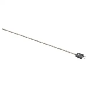 PROSENSE THMJ-P18-02 Temperature Sensor, Type J Thermocouple, Attached Plug Probe, Ungrounded | CV7YWC