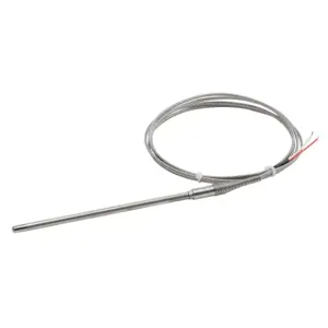 PROSENSE THMJ-T06L06-02 Temperature Sensor, Type J Thermocouple, Lead Wire Transition Probe, Ungrounded | CV7YWH