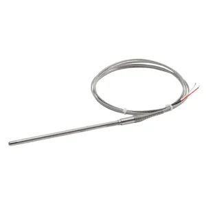 PROSENSE THMJ-T12L06-02 Temperature Sensor, Type J Thermocouple, Lead Wire Transition Probe, Ungrounded | CV7YWK