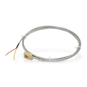 PROSENSE THMK-B02L06-02 Temperature Sensor, Type K Thermocouple, Bolt-On Ring, Ungrounded, Brass Sheath, #12 | CV7YWX