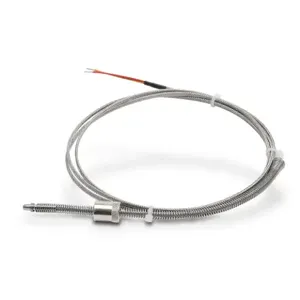 PROSENSE THMK-D08L04-01 Temperature Sensor, Type K Thermocouple, Spring Adjustable Immersion Probe, Grounded | CV7YXL