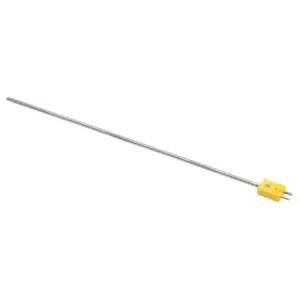 PROSENSE THMK-P18-02 Temperature Sensor, Type K Thermocouple, Attached Plug Probe, Ungrounded | CV7YYM