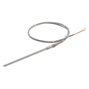 PROSENSE THMK-T06L06-02 Temperature Sensor, Type K Thermocouple, Lead Wire Transition Probe, Ungrounded | CV7YYR