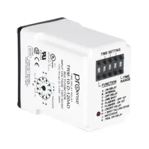 PROSENSE TRM-10-D-120AD Relay Timer, 0.05 sec To 999 Hours Selectable Timing Range, 120 VAC/VDC Operating Voltage | CV7XYN