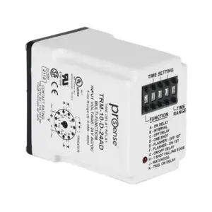 PROSENSE TRM-10-D-24AD Relay Timer, 0.05 sec To 999 Hours Selectable Timing Range, 24 VAC/VDC Operating Voltage | CV7XYP