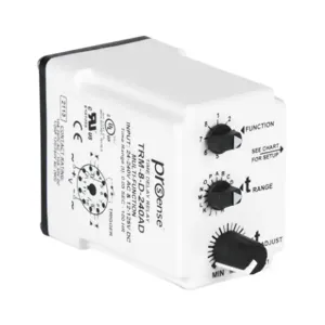 PROSENSE TRM-8-D-240AD Relay Timer, 0.05 sec To 100 Hours Selectable Timing Range, 24-240 VAC And 12-125 VDC | CV7XYT