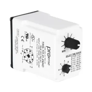 PROSENSE TRS-TD-D-24AD Off-Delay Relay Timer, 0.05 sec To 30 Minutes Selectable Timing Range | CV7XYV