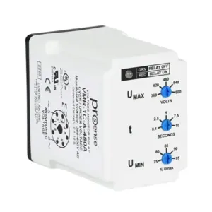 PROSENSE VMR-1C-A-480A Voltage Monitor Relay, 1-Phase, Socket Mount, Finger-Safe, 360-600 VAC Input Voltage | CV7XUH