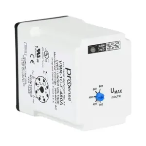 PROSENSE VMR-1C-F-480A Voltage Monitor Relay, 1-Phase, Socket Mount, Finger-Safe, 360-600 VAC Input Voltage | CV7XUM