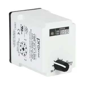 PROSENSE VMR-2C-F-120A Voltage Monitor Relay, 1-Phase, Socket Mount, Finger-Safe, 90-150 VAC Input Voltage, DPDT | CV7XVA