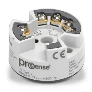 PROSENSE XTH-0200F-J Temperature Transmitter, Isolated, Type J Thermocouple Input, 0 To 200 Deg F Fixed | CV8EGT