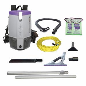 PROTEAM 107533 BackPack Vacuum, 159 cfm Vacuum Air Flow, 11.6 lb Wt, 70 dB Sound Level | CT8DEH 53PN10