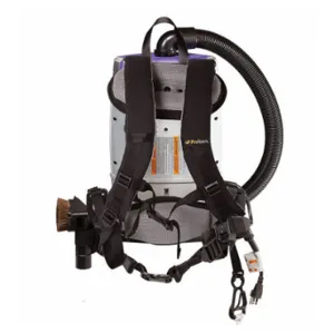 PROTEAM 107535 BackPack Vacuum, 159 cfm Vacuum Air Flow, 11.6 lb Wt, 70 dB Sound Level | CT8DEJ 53PN12