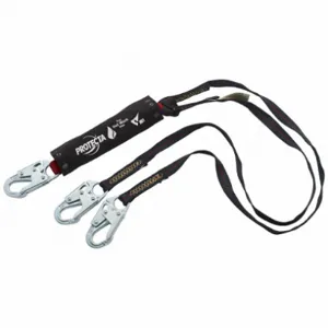 PROTECTA 1340187 Shock-Absorbing Lanyard Snap 2 Legs 310lb | AH9NMC 40MC88