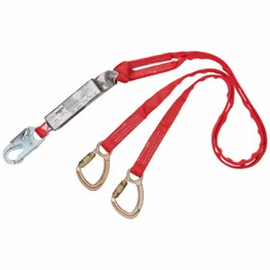 PROTECTA 1340060 Tie-back Lanyard 2 Leg Polyester Red | AF2ZND 6ZLP0