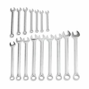 PROTO J1200F-HD Combination Wrench Set, Alloy Steel, Satin, 16 Tools, 15 Deg Head Offset Angle, Offset | CT8DZW 449P45