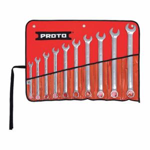 PROTO J1200GHASDT500 Combination Wrench Set, Alloy Steel, Chrome, 10 Tools | CT8DYQ 449P01