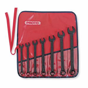 PROTO J1200HBASD Combination Wrench Set, Alloy Steel Oxide, 7 Tools, 15 Deg Head Offset Angle | CT8DYP 449N51