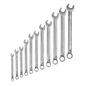 PROTO J1200HM11T5 Combination Wrench Set, Alloy Steel, Chrome, 11 Tools, 7 mm to 19 mm Range of Head Sizes | CT8DZV 449P05
