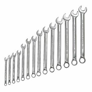 PROTO J1200HM14T5 Combination Wrench Set, Alloy Steel, Chrome, 14 Tools, 7 mm to 20 mm Range of Head Sizes | CT8DYU 449P04