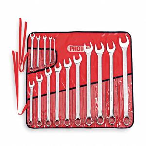PROTO J1200P-MASD Combination Wrench Set, Alloy Steel, Satin, 15 Number Of Tools | CH6PTB 449P54