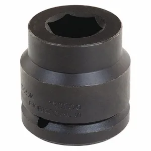 PROTO J15085M Impact Socket, 1 1/2 Inch Drive Size, 85 mm Socket Size, 6-Point, Std, Black Oxide, Metric | CT8EPL 46AX66