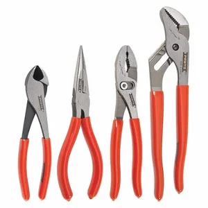 PROTO J200XLS Plier Set, 4 Pliers, Manual, 2 - 5 Pliers Range | CT8EZM 36XE19