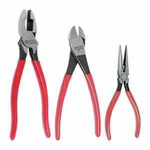 PROTO J228GS Pliers And Cutter Set, 3 Pliers, Standard Cushion Grip, Manual, 2 To 5 Pliers Range | CT8EZW 20PG82