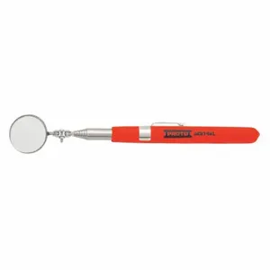 PROTO J2374XL Inspection Mirror, Telescoping, 1 Pieces, 1-1/4 Mirror Size, Round, Steel | CT8EQF 49XH67