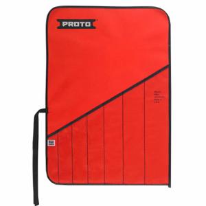 PROTO J25TR32C Wrench Roll, Red, 7 Pockets, 10 Inch Overall Height, 3/32 Inch Overall Length, Canvas | CT8HDW 38WF55