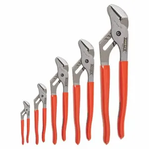 PROTO J260XLS Tongue and Groove Plier Set, 5 Pliers, Manual, 2 - 5 Pliers Range | CV4PTV 36XE21