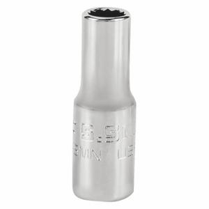 PROTO J47055MN Socket, 1/4 Inch Drive Size, 5.5 mm Socket Size, 12-Point Chrome, Metric | CT8GHK 483G61