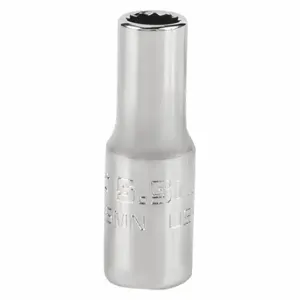 PROTO J47055MN Socket, 1/4 Inch Drive Size, 5.5 mm Socket Size, 12-Point Chrome, Metric | CT8GHK 483G61