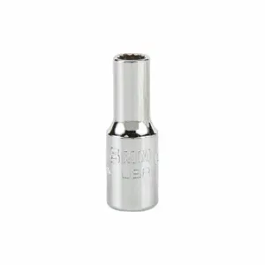 PROTO J4705MN Socket, 1/4 Inch Drive Size, 5 mm Socket Size, 12-Point Chrome, Metric | CT8GHF 483G62