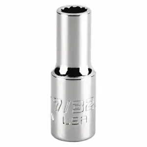 PROTO J4707N Socket, 1/4 Inch Drive Size, 7/32 Inch Socket Size, 12-Point Chrome | CT8GJK 483G66