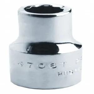 PROTO J4707T Socket, 1/4 Inch Drive, 7/32 Inch Socket, 12-Point, Alloy Steel, Chrome Finish | CH6PTR 429M26