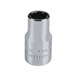 PROTO J4706TM Socket, 1/4 Inch Drive Size, 6 mm Socket Size, 12-Point Chrome | CT8GHW 429M19