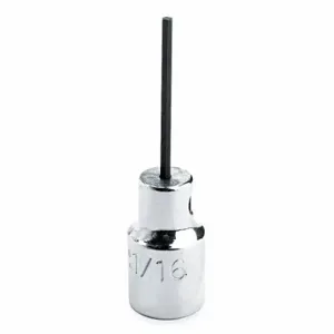 PROTO J4770-4M Socket Bit, 1/4 Inch Drive Size, Hex Tip, 4 mm Tip Size, 1 7/8 Inch Length, Metric | CT8FKH 426H47