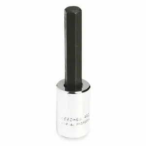 PROTO J4990-4M Socket Bit, 3/8 Inch Drive Size, Hex Tip, 4 mm Tip Size, 2 23/32 Inch Length, Metric | CT8FMD 426H76