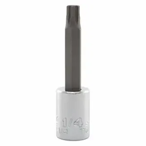 PROTO J4990R-1/4 Socket Bit, 3/8 Inch Drive Size, Hex Tip, 1/4 Inch Tip Size, 2 3/4 Inch Length, Sae | CT8FLQ 56JT32