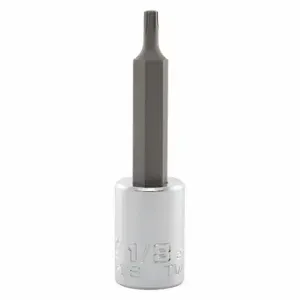 PROTO J4990R-1/8 Socket Bit, 3/8 Inch Drive Size, Hex Tip, 1/8 Inch Tip Size, 2 3/4 Inch Length, Sae | CT8FLT 56JT28