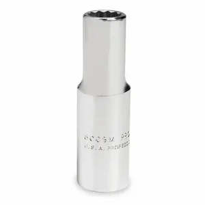 PROTO J4710LT Socket, 1/4 Inch Drive Size, 5/16 Inch Socket Size, 12-Point, Deep, Chrome | CT8GHQ 429M48