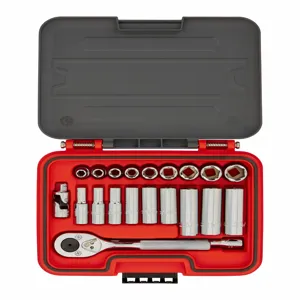 PROTO J52121S Socket Set, 5/16 To 3/4 Inch Socket Size Range, 3/8 Inch Drive | CH6PUM 60ML01