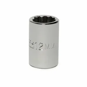 PROTO J5212M Socket, 3/8 Inch Drive Size, 12 mm Socket Size, 12-Point Chrome | CT8GNK 429N92