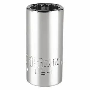 PROTO J5215MN Socket, 3/8 Inch Drive Size, 15 mm Socket Size, 12-Point Chrome, Metric | CT8GPF 483H85