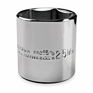 PROTO J5210H Socket, 3/8 Inch Drive Size, 5/16 Inch Socket Size, 6-Point Chrome | CT8GRY 429N83