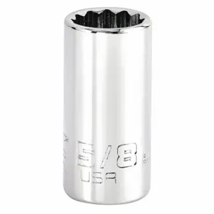 PROTO J5220N Socket, 3/8 Inch Drive Size, 5/8 Inch Socket Size, 12-Point Chrome | CT8GTC 483H92